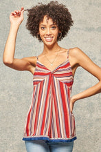 Load image into Gallery viewer, Red Stripe Camisole Top