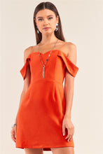 Load image into Gallery viewer, Sweetheart Neck Off The Shoulder Mini Dress