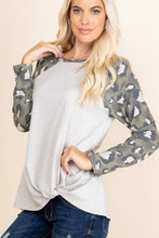 Load image into Gallery viewer, White French Terry Long Sleeve Top