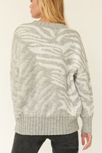 Load image into Gallery viewer, A Zebra Print Pullover Sweater