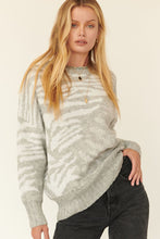 Load image into Gallery viewer, A Zebra Print Pullover Sweater