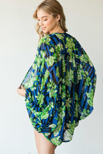 Load image into Gallery viewer, Stripes And Floral Print Lightweight Kimono