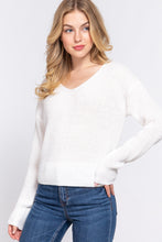 Load image into Gallery viewer, Dolman Slv Strappy Open Back Sweater