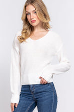 Load image into Gallery viewer, Dolman Slv Strappy Open Back Sweater